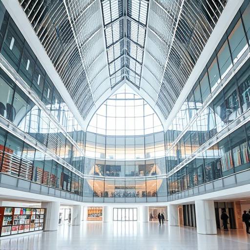 Architektur des Nachrichten-Echos: Ein symbolisches Bild von Ordnung und Klarheit in der Informationsverarbeitung.
